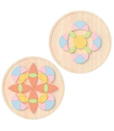 CLASSIC WORLD Pastellne Mandala Montessori Pusle Mosaiik Lilled