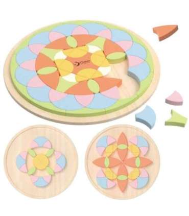 CLASSIC WORLD Pastellne Mandala Montessori Pusle Mosaiik Lilled
