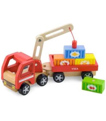 VIGA puidust kraana koos konteineritega