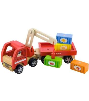 VIGA puidust kraana koos konteineritega