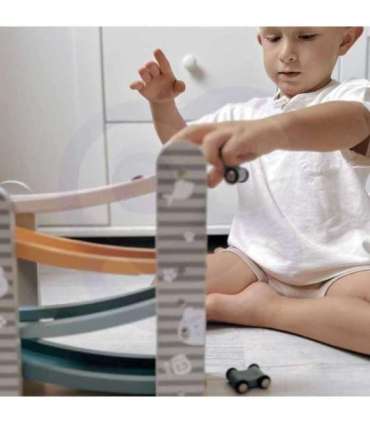 VIGA PolarB puidust liuglaud mänguautodele - võidusõidurada