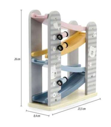 VIGA PolarB puidust liuglaud mänguautodele - võidusõidurada