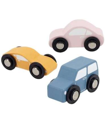 VIGA PolarB puidust autoveok mänguautodega (Montessori)