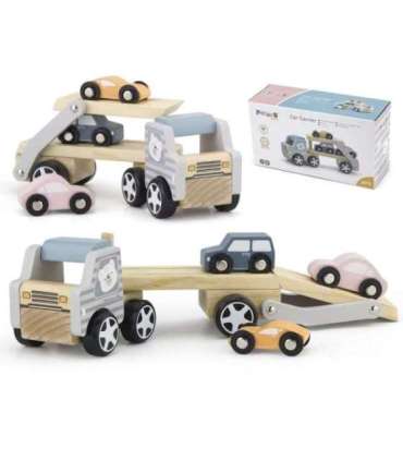 VIGA PolarB puidust autoveok mänguautodega (Montessori)