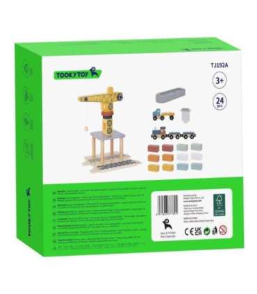 TOOKY TOY puidust sadamakraana komplekt