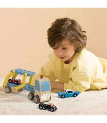 CLASSIC WORLD Puksiirauto - 3-auto komplekt - teelabi