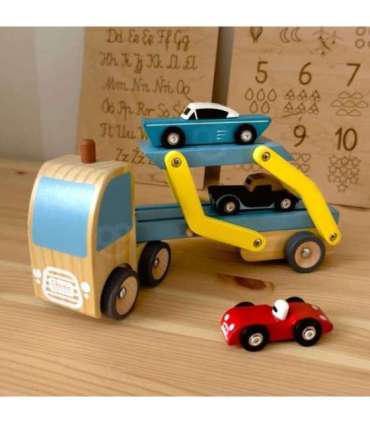 CLASSIC WORLD Puksiirauto - 3-auto komplekt - teelabi