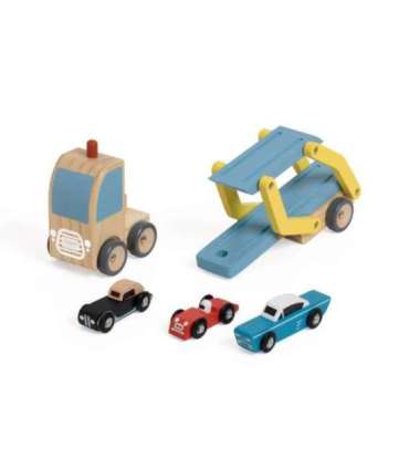 CLASSIC WORLD Puksiirauto - 3-auto komplekt - teelabi