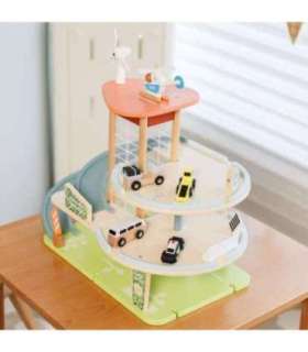 CLASSIC WORLD puidust 3-korruseline XL-garaaž liftiga 'Eko tsoon'