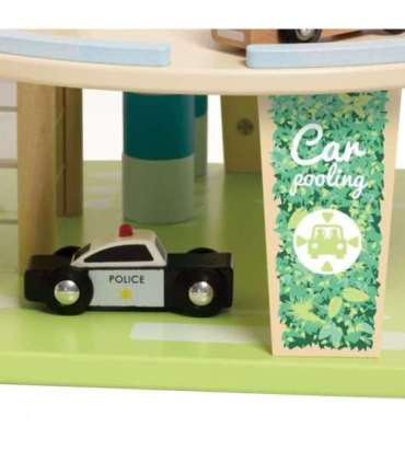 CLASSIC WORLD puidust 3-korruseline XL-garaaž liftiga 'Eko tsoon'