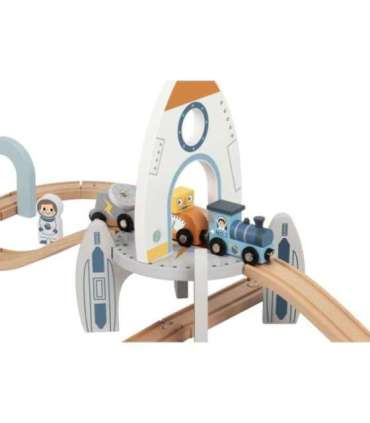 TOOKY TOY puidust kosmoserongi rööbastee komplekt