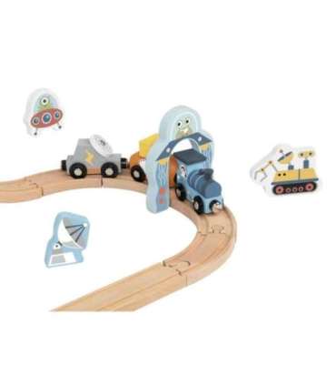 TOOKY TOY puidust kosmoserongi rööbastee komplekt