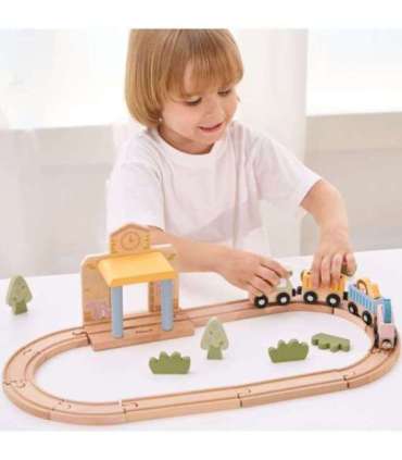 Viga PolarB puidust rongikomplekt, 30 osa.