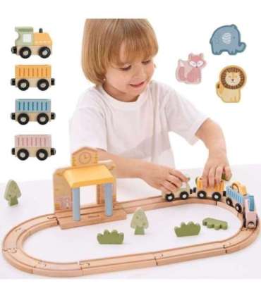 Viga PolarB puidust rongikomplekt, 30 osa.