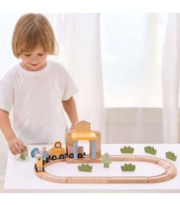 Viga PolarB puidust rongikomplekt, 30 osa.