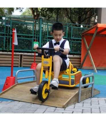 CLASSIC WORLD EDU puidust ramp-sild ja rambi sissepääs jalgrattarajale