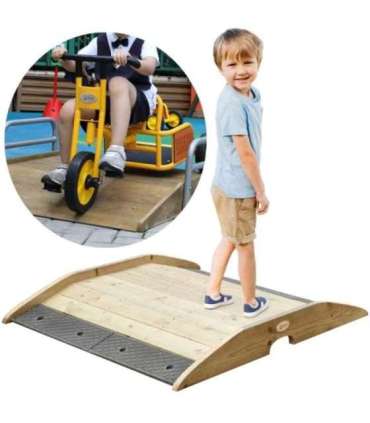 CLASSIC WORLD EDU puidust ramp-sild ja rambi sissepääs jalgrattarajale