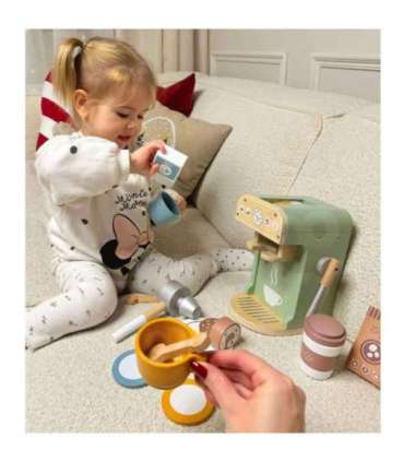 WOOPIE GREEN Drewniany Ekspres do Kawy Cukiernia Barista 25 el.