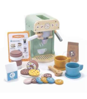 WOOPIE GREEN Drewniany Ekspres do Kawy Cukiernia Barista 25 el.