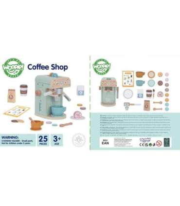 WOOPIE GREEN Drewniany Ekspres do Kawy Cukiernia Barista 25 el.