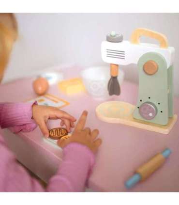 WOOPIE GREEN Drewniany Mikser Kuchenny Blender z Akcesoriami 11 el.