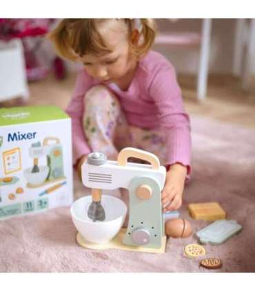 WOOPIE GREEN Drewniany Mikser Kuchenny Blender z Akcesoriami 11 el.