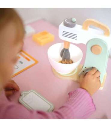 WOOPIE GREEN Drewniany Mikser Kuchenny Blender z Akcesoriami 11 el.