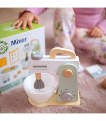 WOOPIE GREEN Drewniany Mikser Kuchenny Blender z Akcesoriami 11 el.