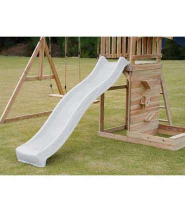 AXI Drewniany Duży Plac Zabaw Huśtawki Zjeżdżalnia Wieża + Piaskownica - Biały