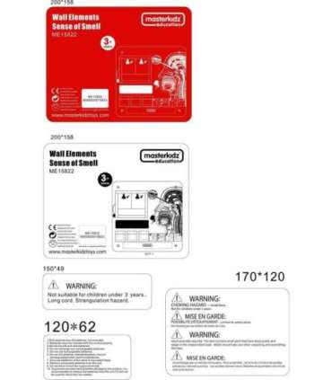 MASTERKIDZ Tablica Edukacyjna Zmysł Węchu Montessori