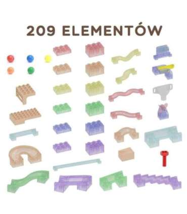 MASTERKIDZ Zestaw Konstrukcyjny Tor dla Piłek Tablica STEM 209elementów