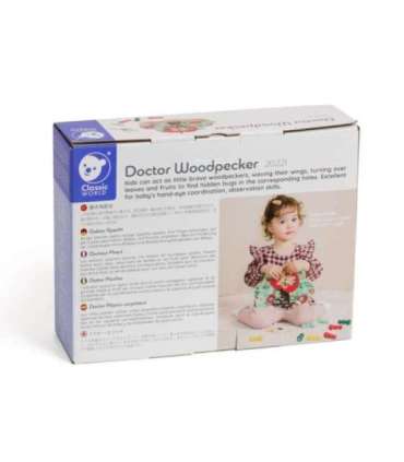 CLASSIC WORLD Magnetyczna Gra Zręcznościowa Złap Robaczka 16 el.