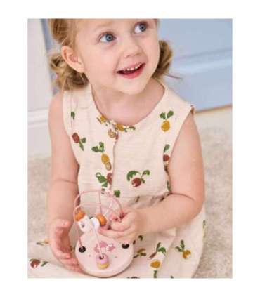 VIGA PolarB puidust käepärane pärlimängu labürint (peenmotoorika silmus), 1 tk