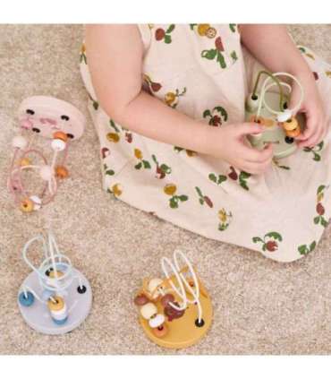 VIGA PolarB puidust käepärane pärlimängu labürint (peenmotoorika silmus), 1 tk