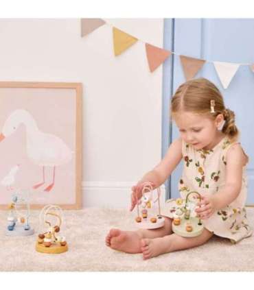 VIGA PolarB puidust käepärane pärlimängu labürint (peenmotoorika silmus), 1 tk