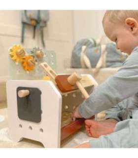 CLASSIC WORLD Drewniany Warsztat Małego Majsterkowicza z Narzędziami