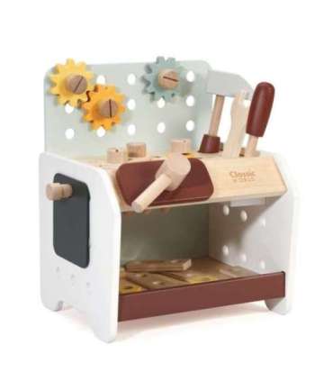 CLASSIC WORLD Drewniany Warsztat Małego Majsterkowicza z Narzędziami