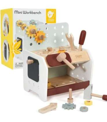 CLASSIC WORLD Drewniany Warsztat Małego Majsterkowicza z Narzędziami