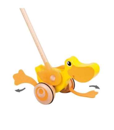 CLASSIC WORLD деревянная каталка-уточка для детей