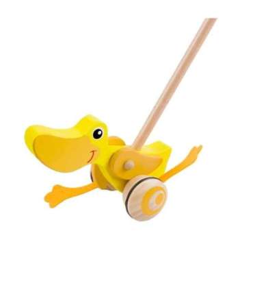 CLASSIC WORLD деревянная каталка-уточка для детей