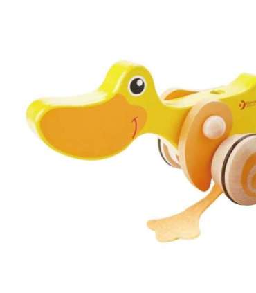 CLASSIC WORLD деревянная каталка-уточка для детей