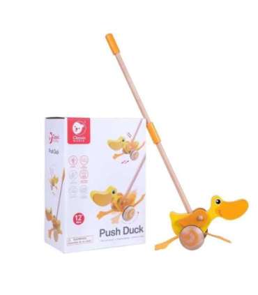 CLASSIC WORLD деревянная каталка-уточка для детей