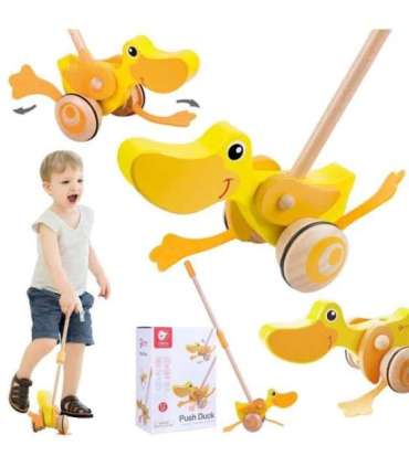 CLASSIC WORLD деревянная каталка-уточка для детей