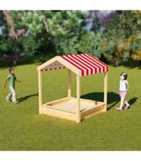 CLASSIC WORLD EDU Drewniana Piaskownica z Daszkiem