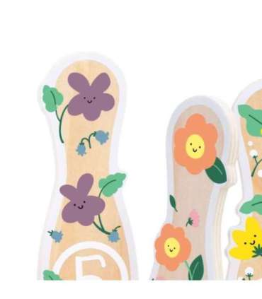 CLASSIC WORLD Wooden Bowling Game for Children 6 pcs + Ball