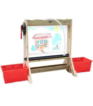 CLASSIC WORLD EDU Zestaw Dwustronna Tablica Sztaluga do Malowania Z Pompą Wody