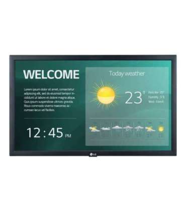 LG 22SM3G-B 21.5“ 1920x1080/250cd/m2/14ms/ HDMI USB LG 22SM3G 21.5 " Landscape 16/7 WebOS 250 cd/m² |