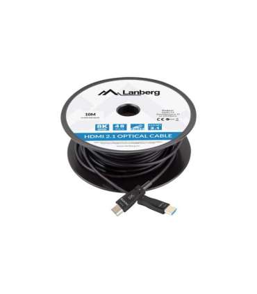LANBERG HDMI CABLE LANBERG HDMI CABLE M/M V2.1 10M OPTICAL AOC BLACK