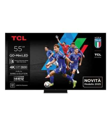 TCL 55C7K TV 139.7 cm (55") 4K Ultra HD Smart TV Wi-Fi Metallic 2600 cd/m²