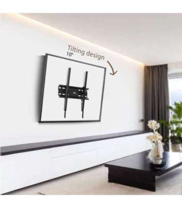 Maclean MC-748A TV or Monitor Mount, TV Wall Holder, Handle, max VESA 400x400, 32-70", 45kg, Black